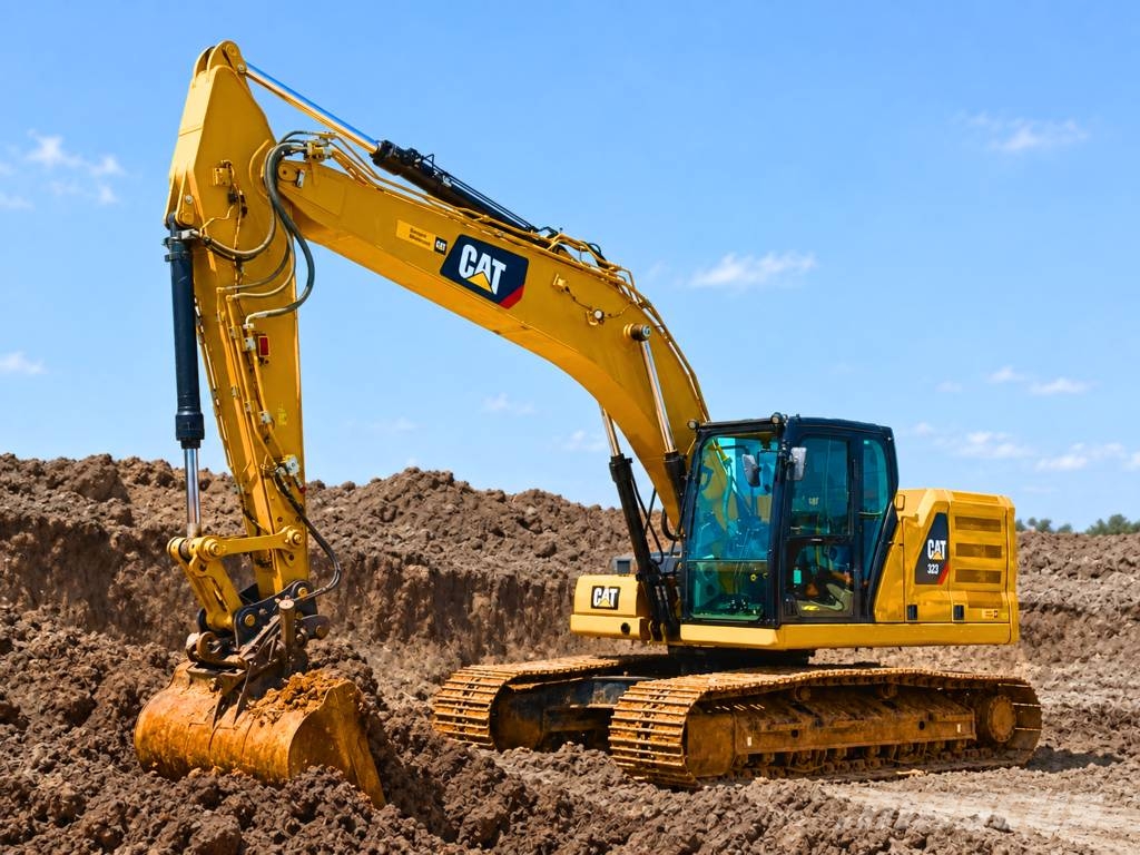 CAT 07B CAT 323 Vikšriniai ekskavatoriai