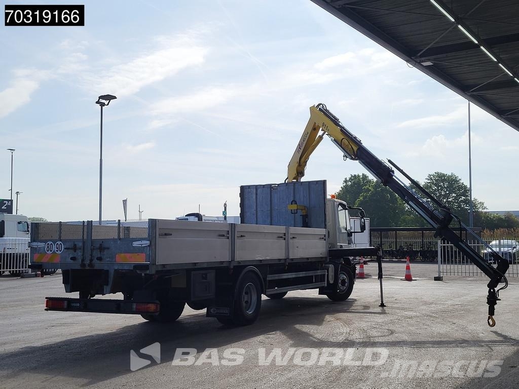 Iveco Eurocargo 160E220 4X2 HYVA V911 3S Crane Kran 750c Flatbed kamyonlar