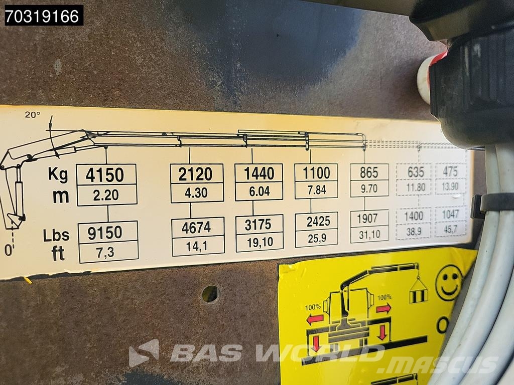 Iveco Eurocargo 160E220 4X2 HYVA V911 3S Crane Kran 750c Flatbed kamyonlar