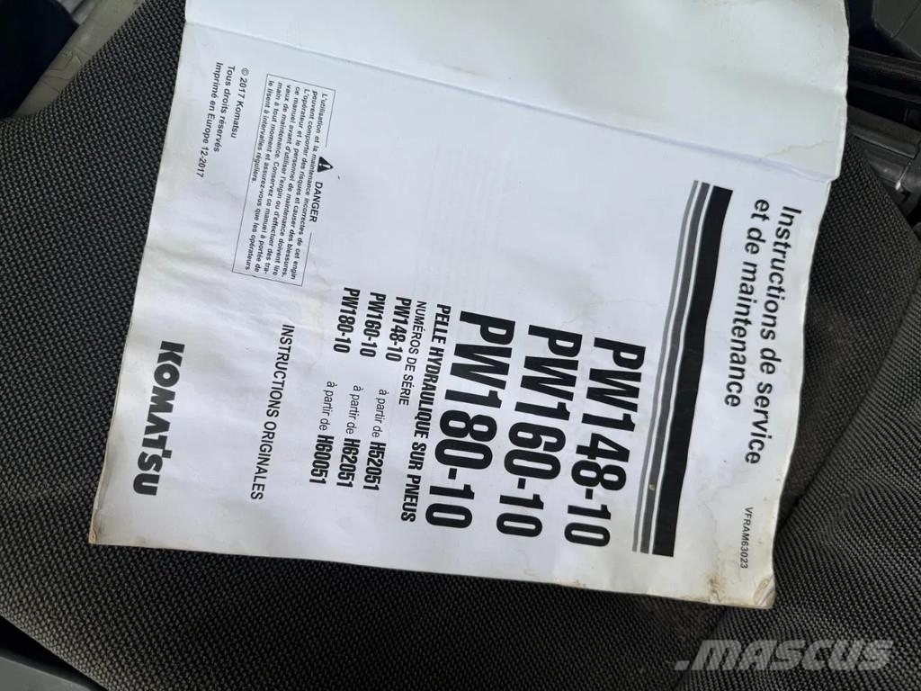 Komatsu PW160-10 حفارات بعجل