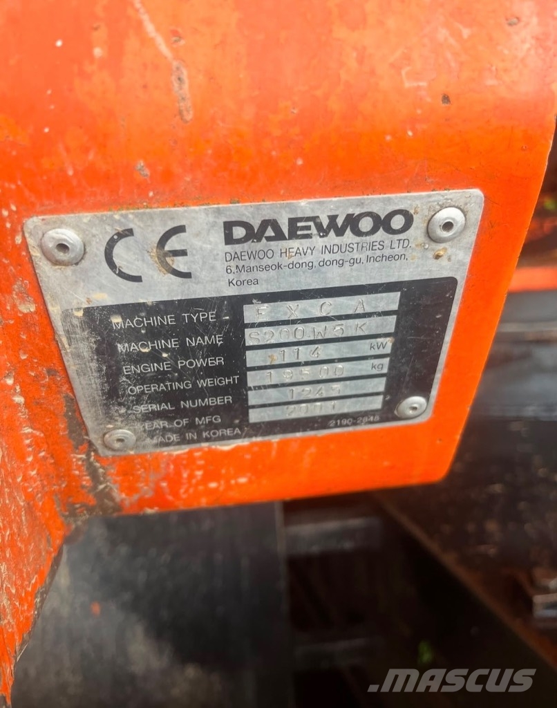 Daewoo Doosan S200W5 Escavatori forestali