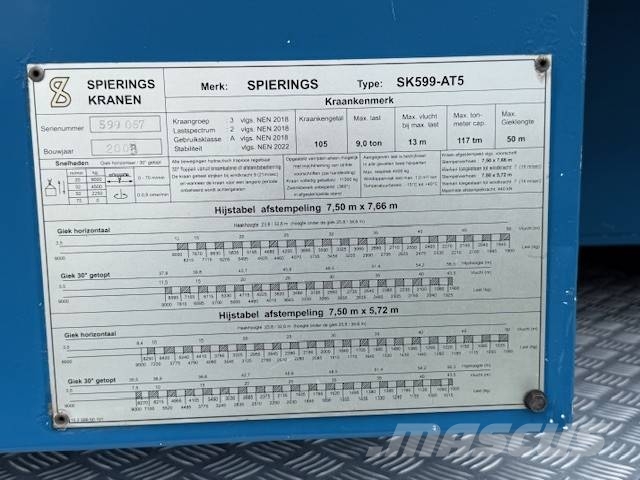 Spierings SK 599 AT5 Torenkranen