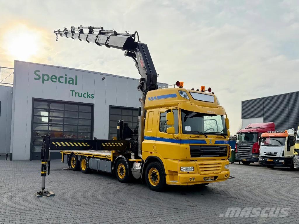 DAF CF 85.460 8x2 + Hiab 600E-7 Hipro رافعات صالحة لكل أنواع الطرق