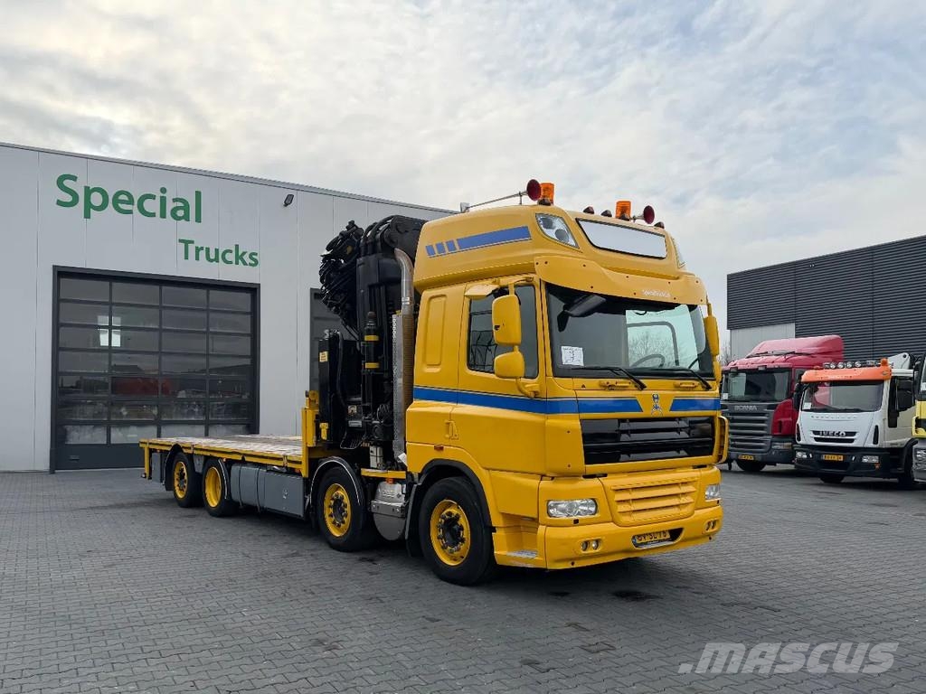 DAF CF 85.460 8x2 + Hiab 600E-7 Hipro رافعات صالحة لكل أنواع الطرق