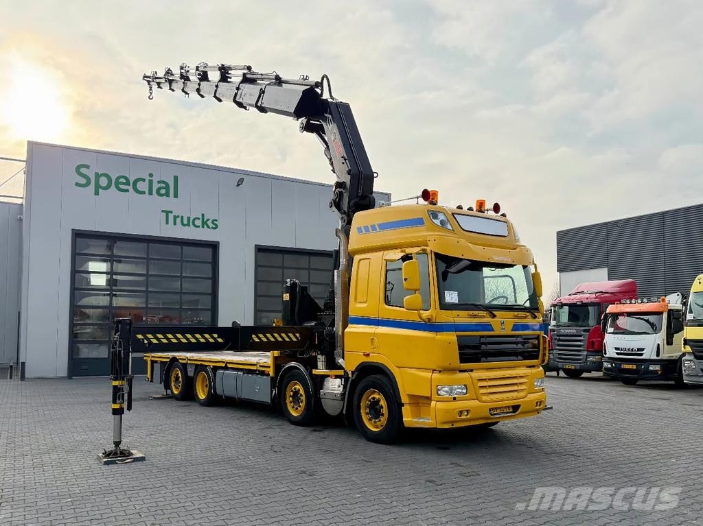 DAF CF 85.460 8x2 + Hiab 600E-7 Hipro رافعات صالحة لكل أنواع الطرق