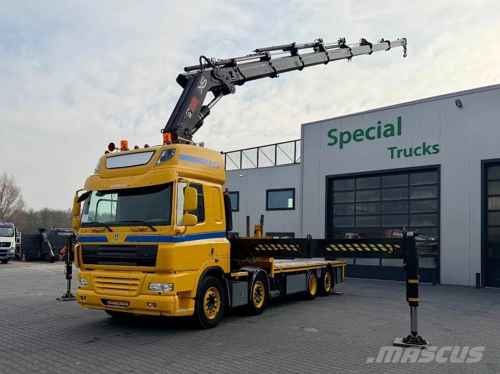 DAF CF 85.460 8x2 + Hiab 600E-7 Hipro رافعات صالحة لكل أنواع الطرق