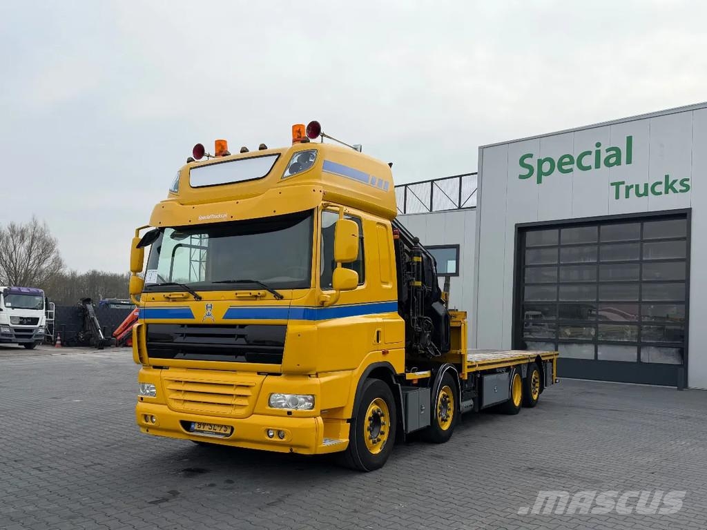 DAF CF 85.460 8x2 + Hiab 600E-7 Hipro رافعات صالحة لكل أنواع الطرق