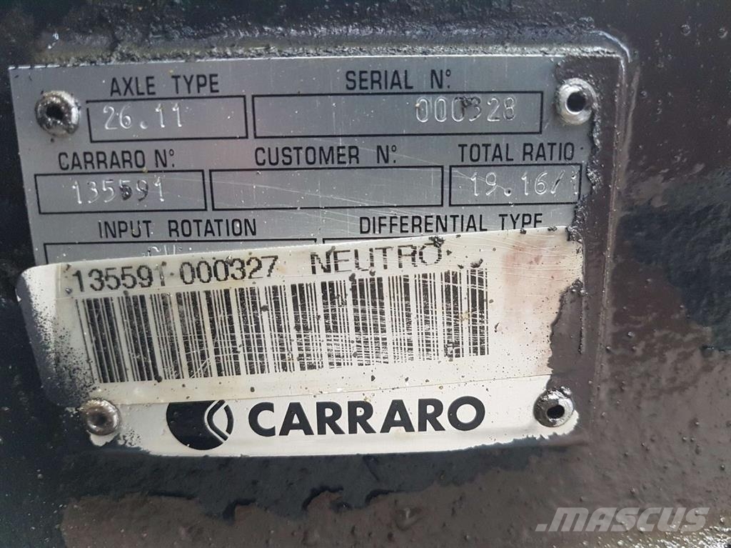 Ahlmann AZ45-4110175A-Carraro 26.11-135591-Axle/Achse/As محور العجلة