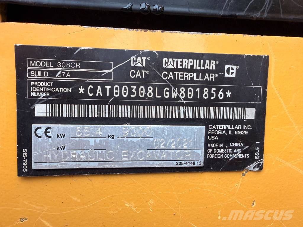 CAT 308 CR 8 Ton Midi Excavator Midibagger 7t - 12t