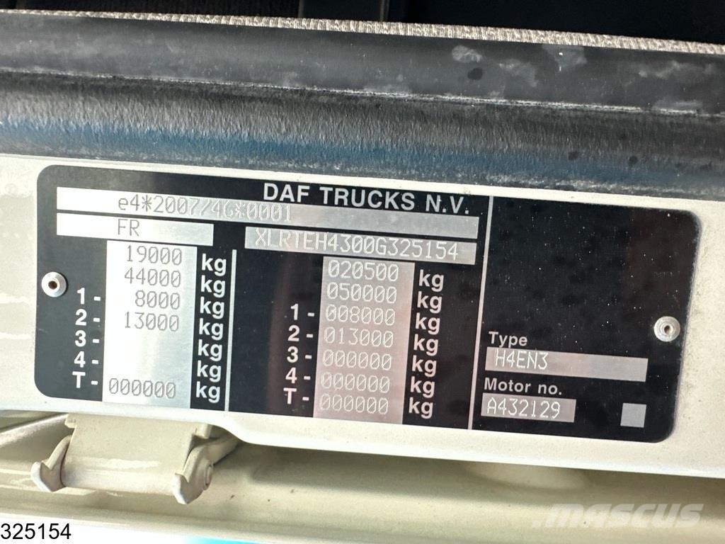 DAF XF 480 EURO 6 Cavalos mecânicos