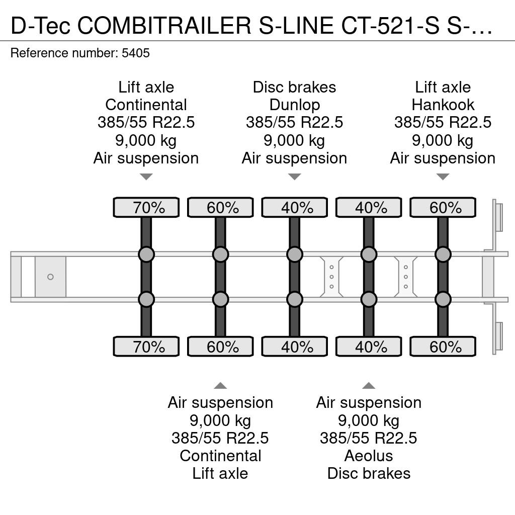 D-tec COMBITRAILER S-LINE CT-521-S S-Line CT-F + S-Line Containerframe semi-trailers