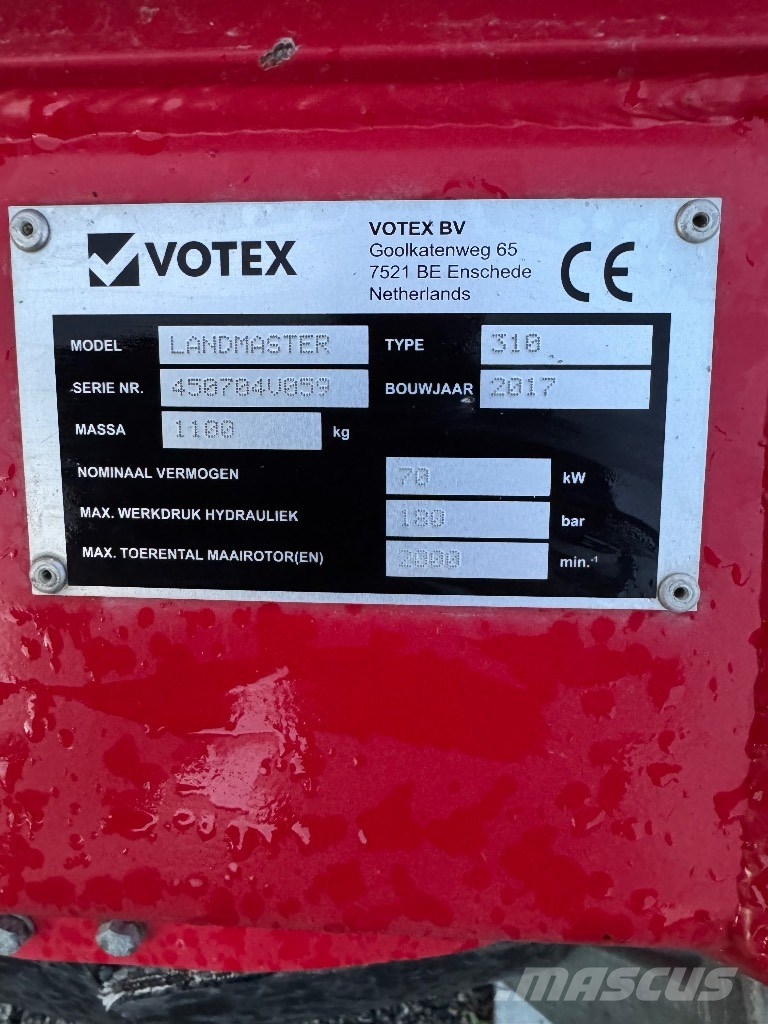 Votex Landmaster 310 slagklippare f+b montage Broyeur / Gyrobroyeur / Epareuse