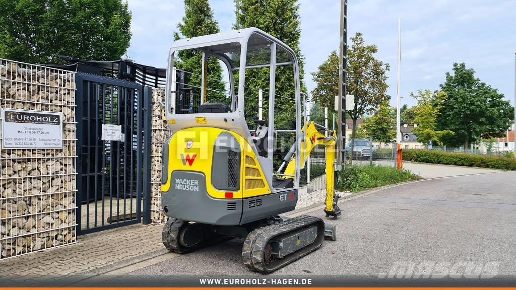 Wacker Neuson Minibagger ET16, Schnellwechsler MS01, Schutzdach Miniekskavaatorid < 7 t