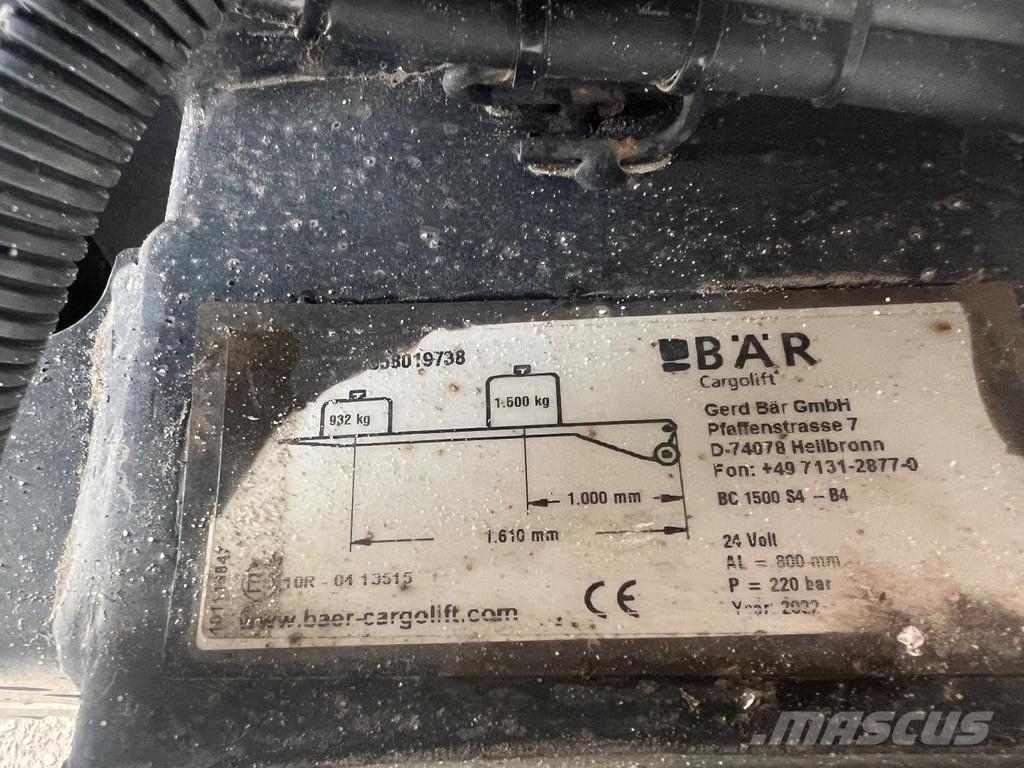 Volvo FL 240 4X2 EURO 6 + BAR LIFT 1500 KG Kofferaufbau