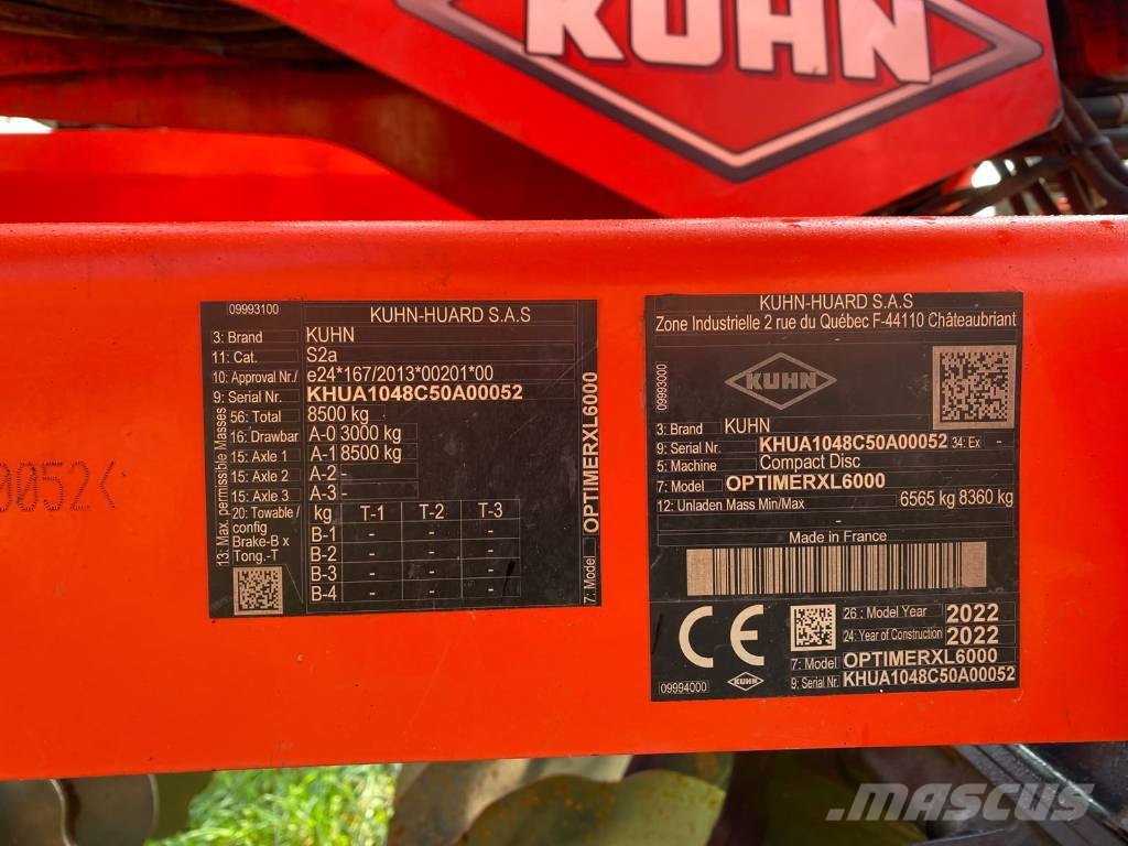 Kuhn Optimer XL 6000 Žemės ūkis - Kita