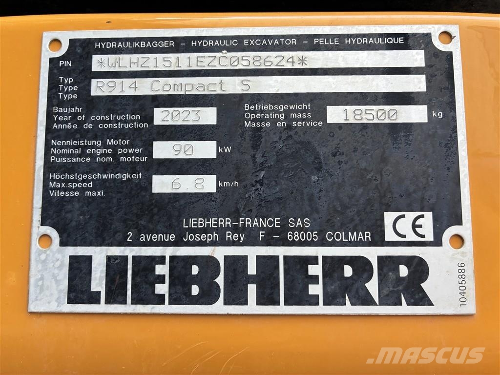 Liebherr R 914 Compact Litronic حفارات زحافة