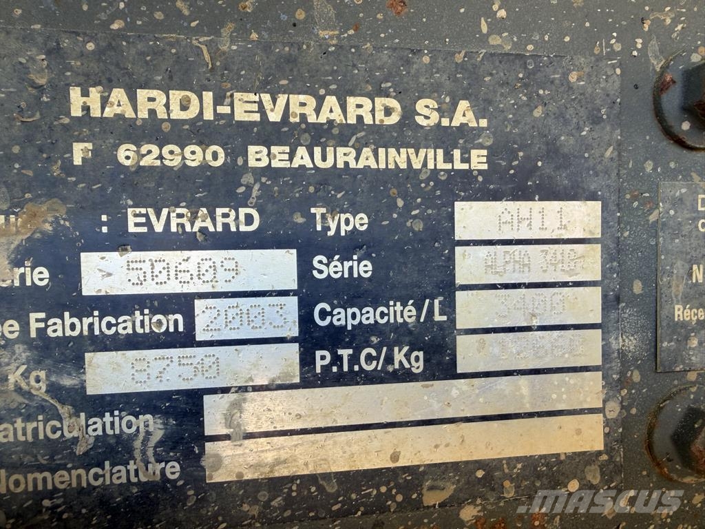 Evrard ALPHA 3400 Pulverizatoare autopropulsate