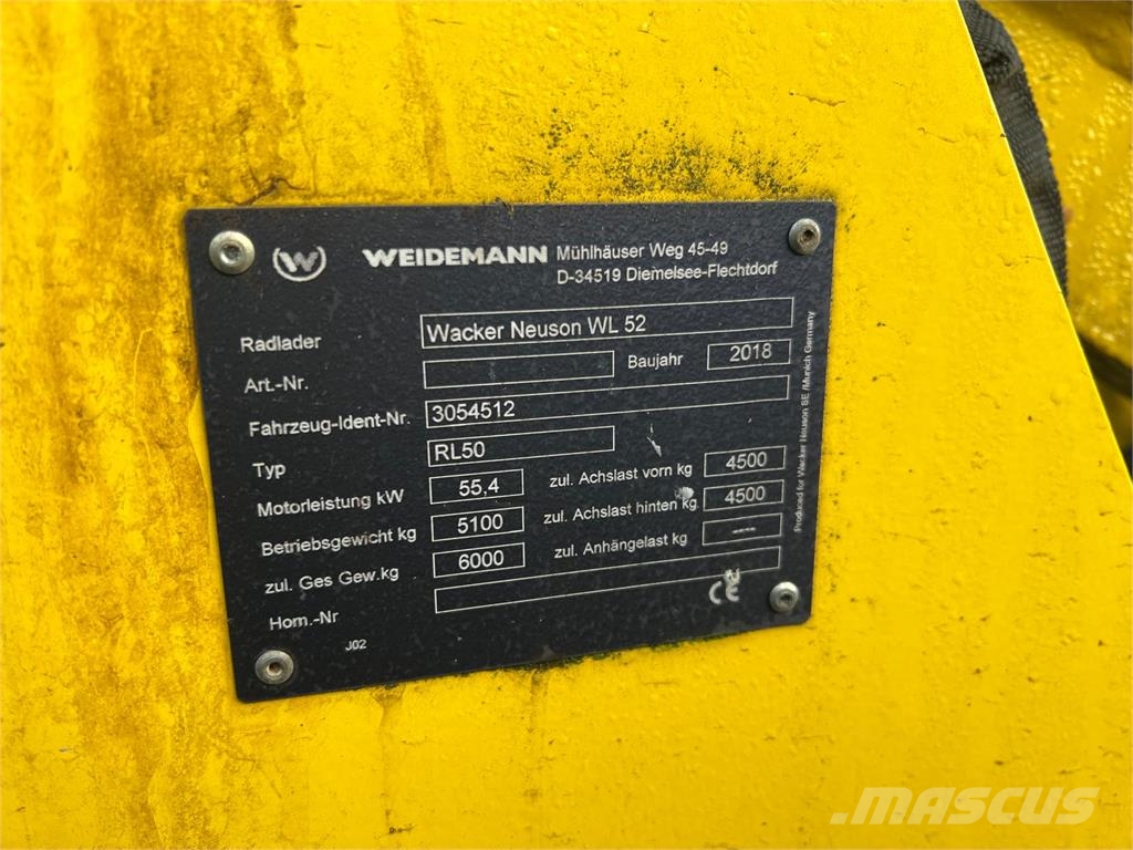Wacker Neuson WL 52 لوادر بعجل