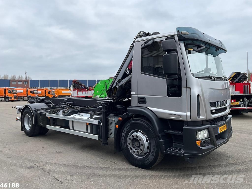 Iveco Eurocargo ML19EL28 Hiab 8 Tonmeter laadkraan 吊鉤式起重車