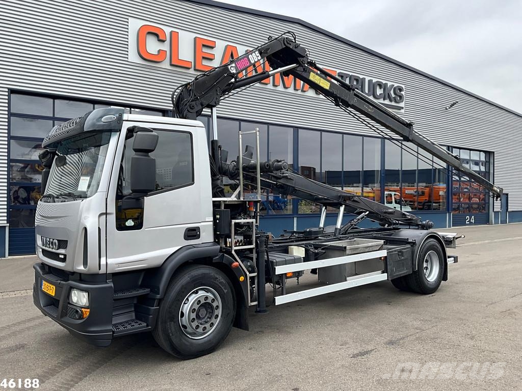 Iveco Eurocargo ML19EL28 Hiab 8 Tonmeter laadkraan 吊鉤式起重車