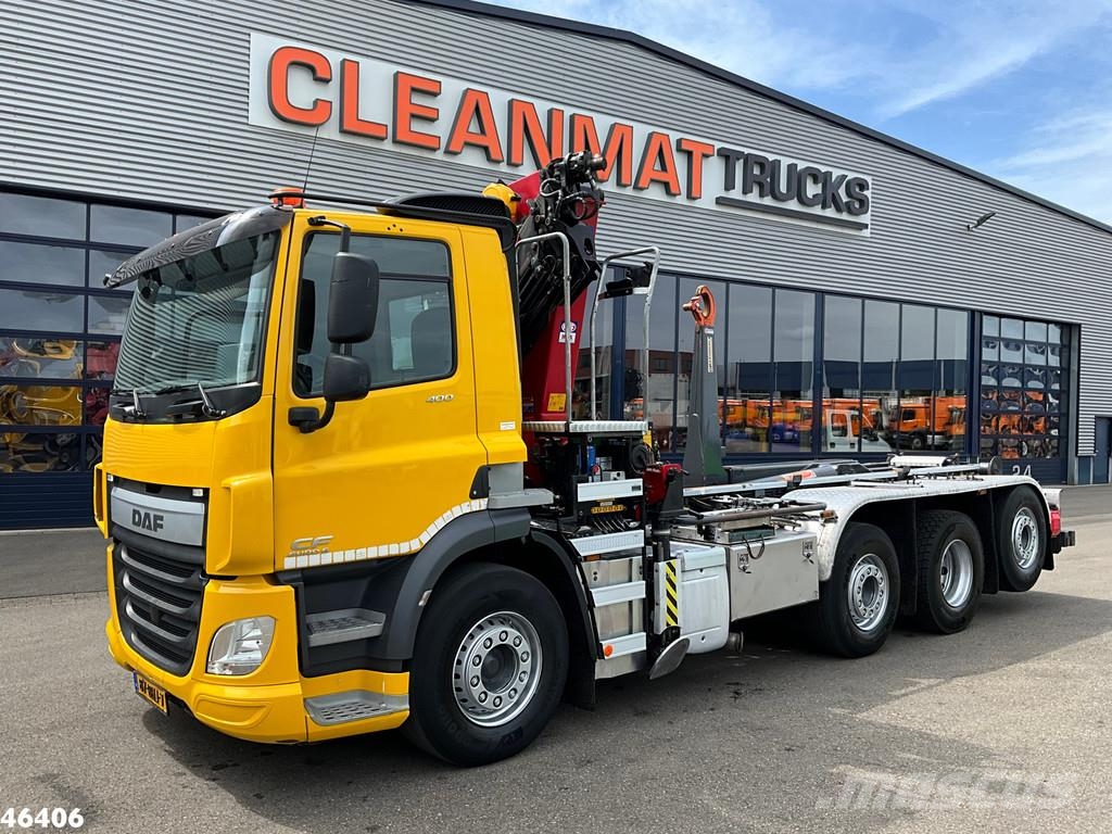 DAF FAQ CF 400 8x2 Euro 6 HMF 26 Tonmeter laadkraan Ju 工程吊钩车