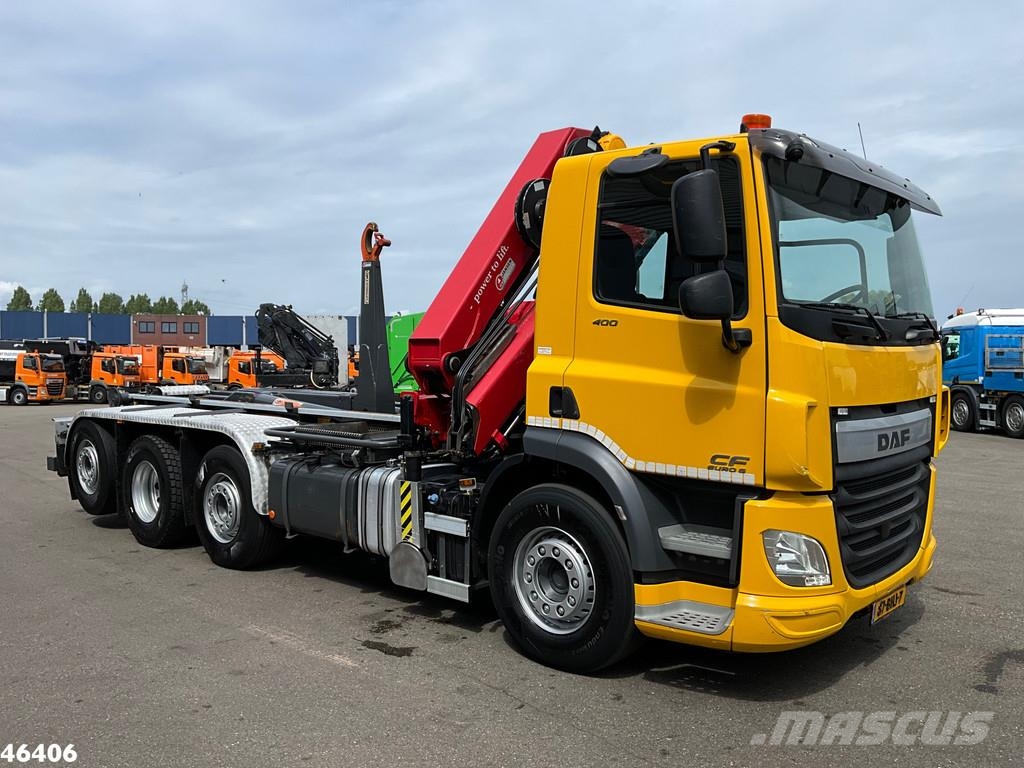 DAF FAQ CF 400 8x2 Euro 6 HMF 26 Tonmeter laadkraan Ju 工程吊钩车