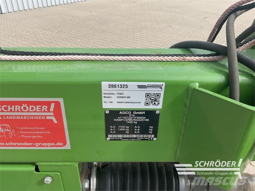 Fendt FORMER 880 Karhottimet