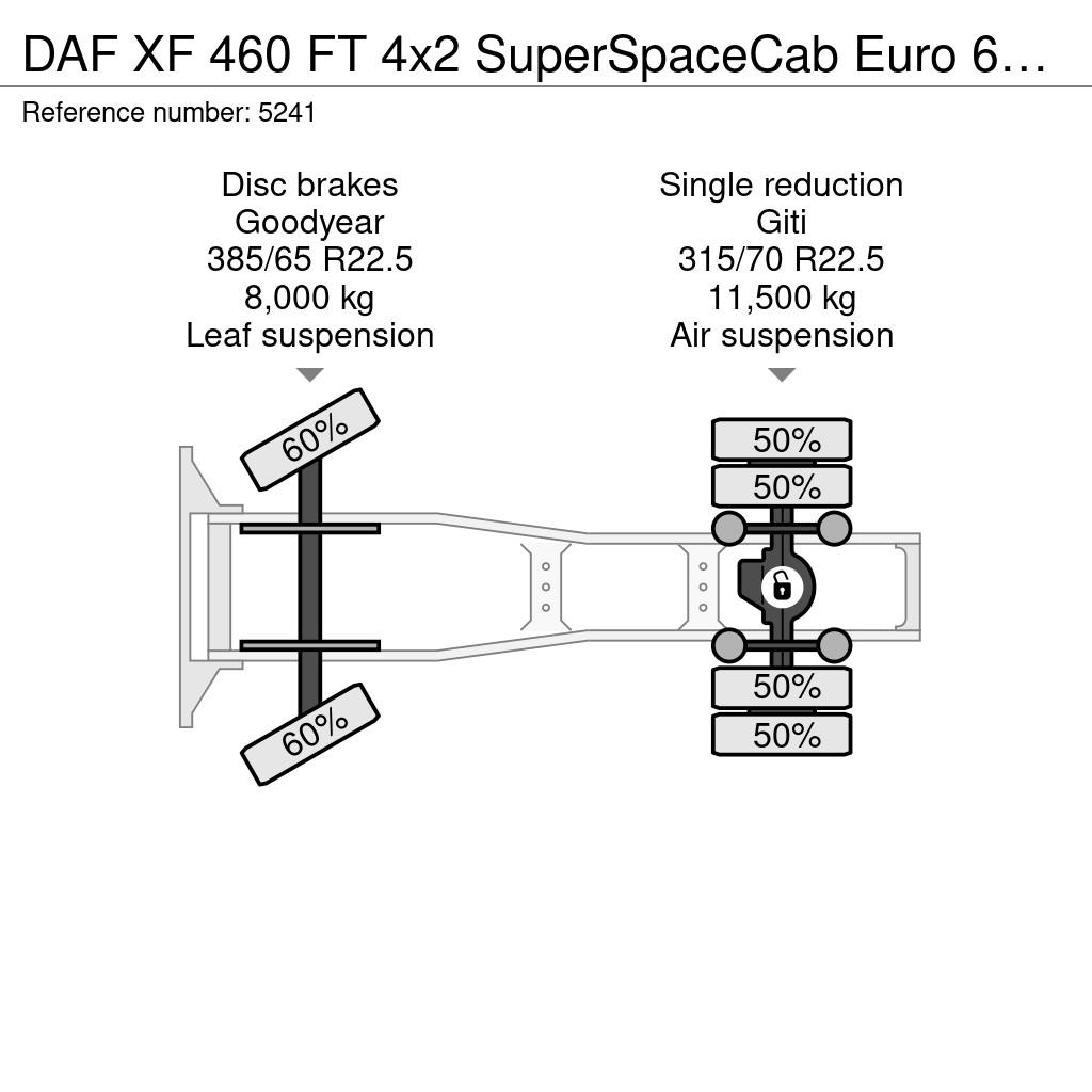 DAF XF 460 FT 4x2 SuperSpaceCab Euro 6C - MX Engine Br 트랙터 유닛