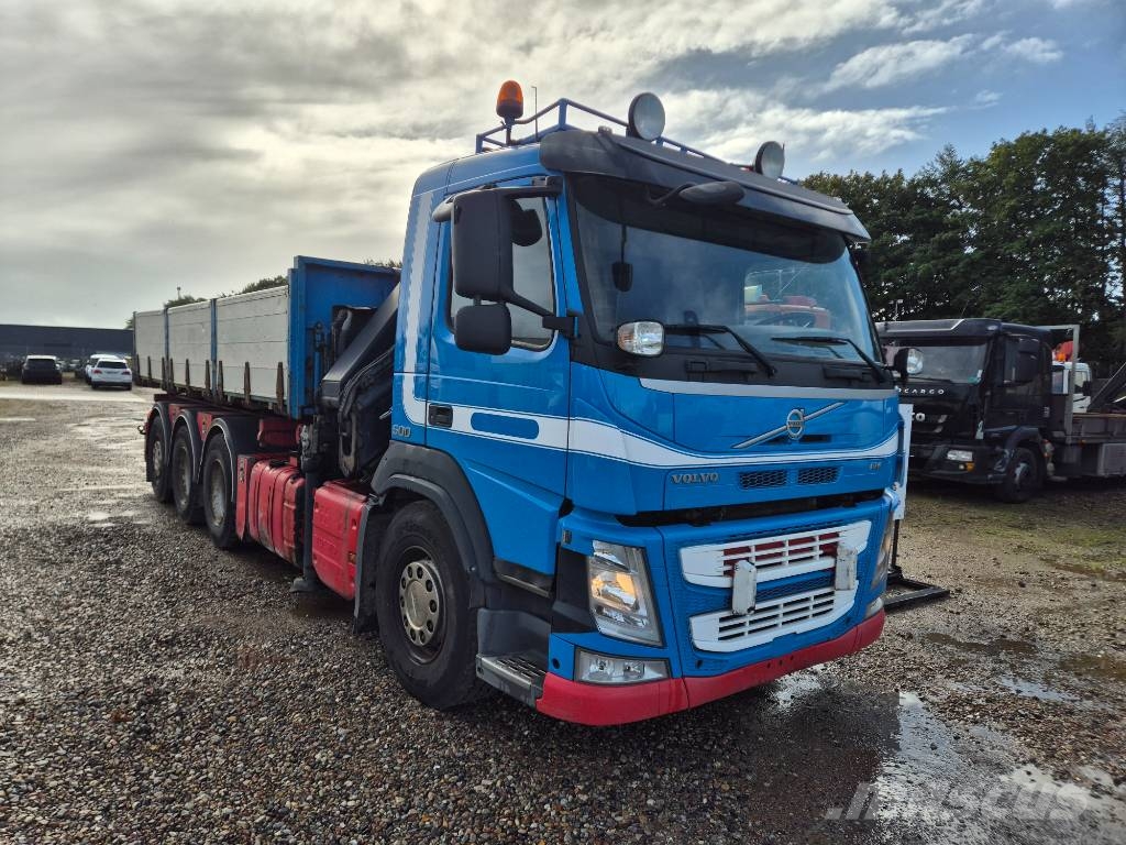 Volvo FM 500 8x4/4 // HIAB 244 EP-5 HIPRO // 3 way tip 크레인 트럭