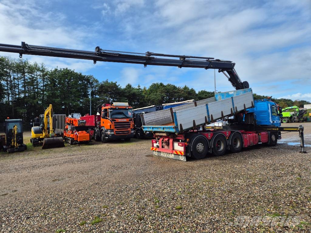 Volvo FM 500 8x4/4 // HIAB 244 EP-5 HIPRO // 3 way tip 크레인 트럭