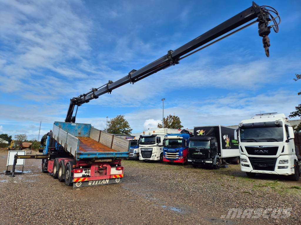 Volvo FM 500 8x4/4 // HIAB 244 EP-5 HIPRO // 3 way tip 크레인 트럭