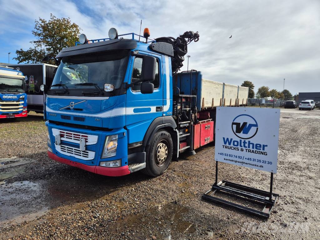 Volvo FM 500 8x4/4 // HIAB 244 EP-5 HIPRO // 3 way tip 크레인 트럭
