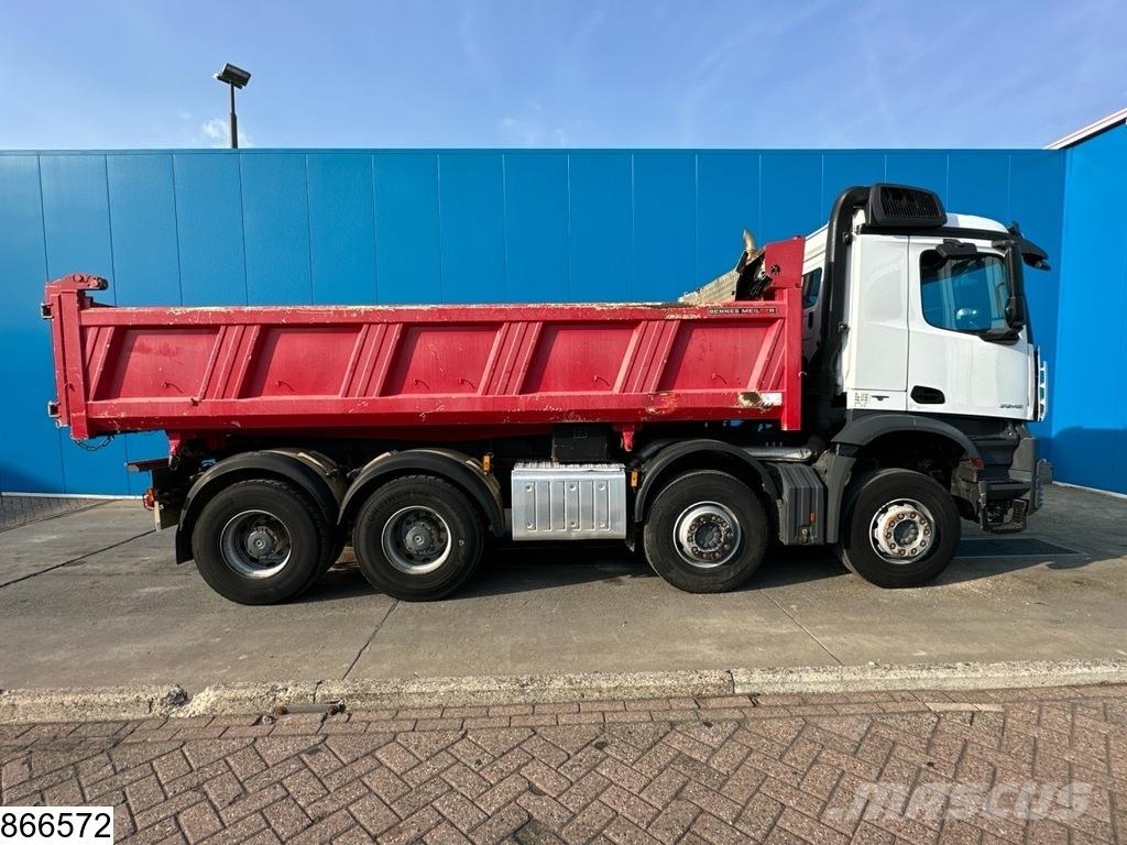 Mercedes-Benz Arocs 3245 8x4, Euro 6, steel suspension, PTO Camion benne