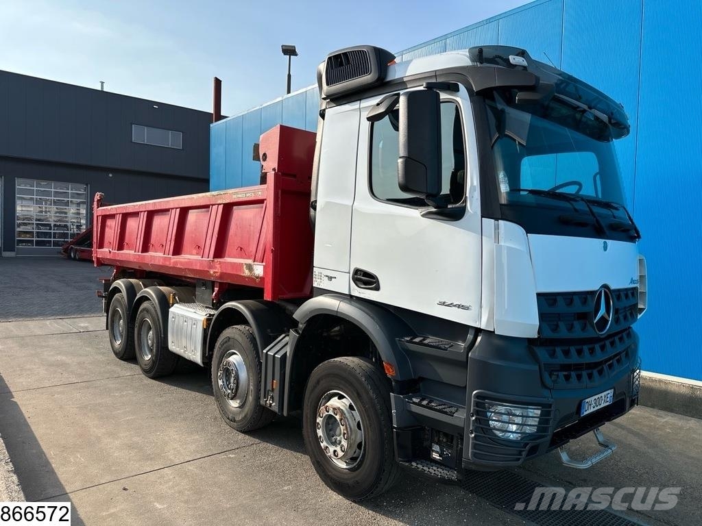 Mercedes-Benz Arocs 3245 8x4, Euro 6, steel suspension, PTO Camion benne
