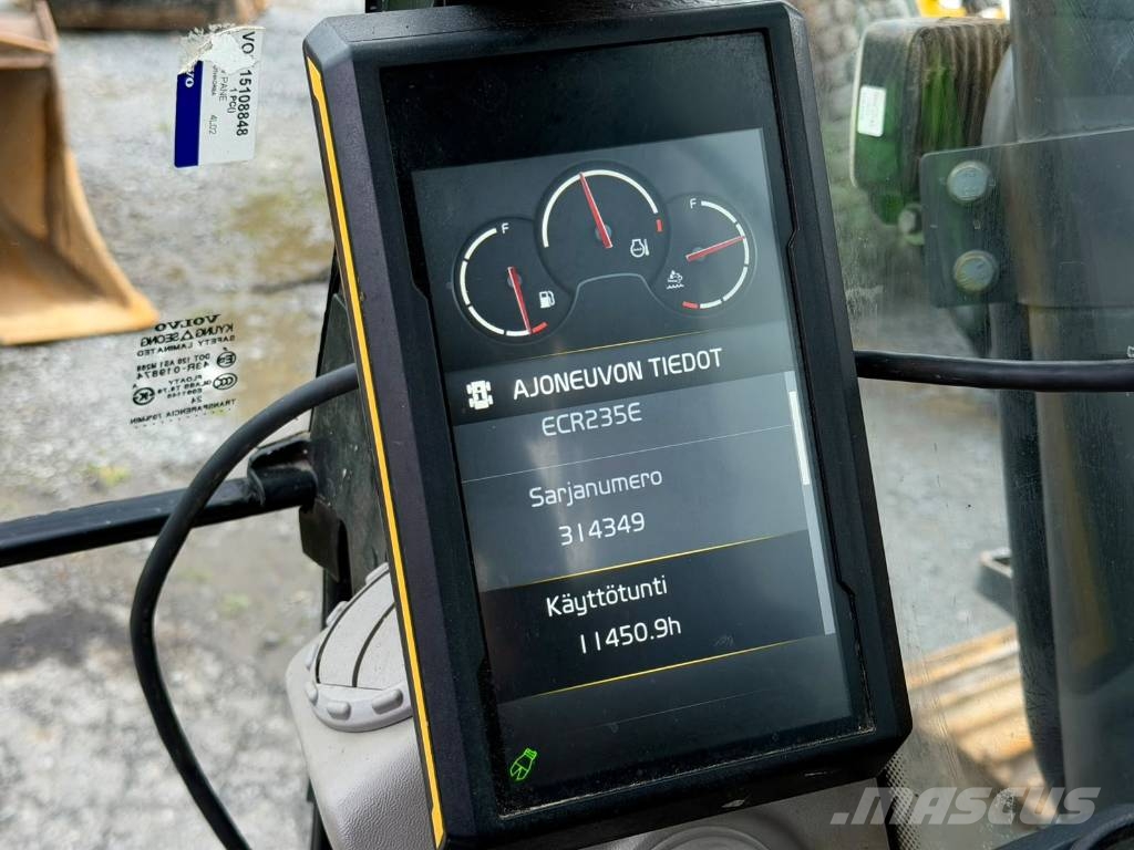 Volvo ECR 235 EL / Novatron 3D / Rasvari / PA-Lämmitin / Roomikekskavaatorid