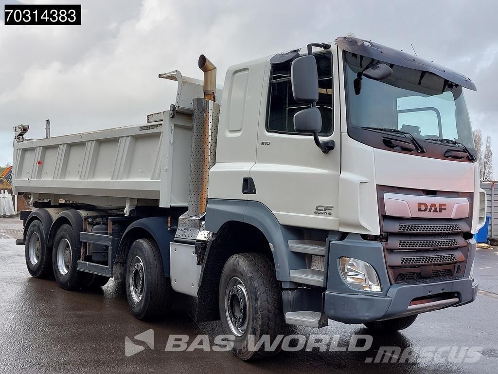 DAF CF 510 8X4 12m3 Meiller 2-way tipper Steel suspens Самоскиди