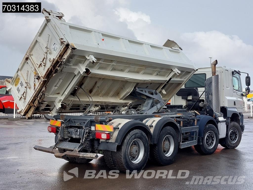 DAF CF 510 8X4 12m3 Meiller 2-way tipper Steel suspens Самоскиди