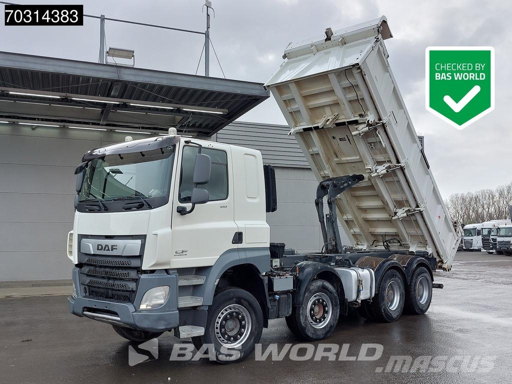 DAF CF 510 8X4 12m3 Meiller 2-way tipper Steel suspens Самоскиди