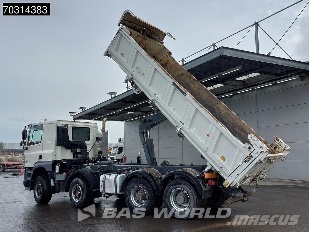 DAF CF 510 8X4 12m3 Meiller 2-way tipper Steel suspens Самоскиди