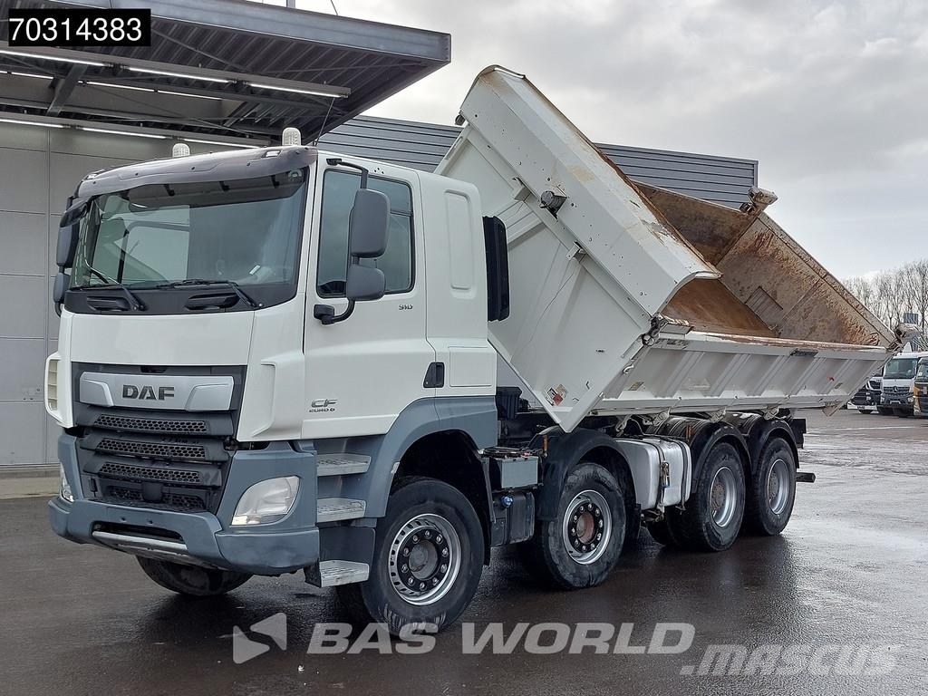 DAF CF 510 8X4 12m3 Meiller 2-way tipper Steel suspens Самоскиди