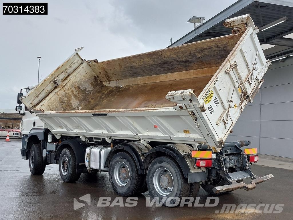 DAF CF 510 8X4 12m3 Meiller 2-way tipper Steel suspens Самоскиди