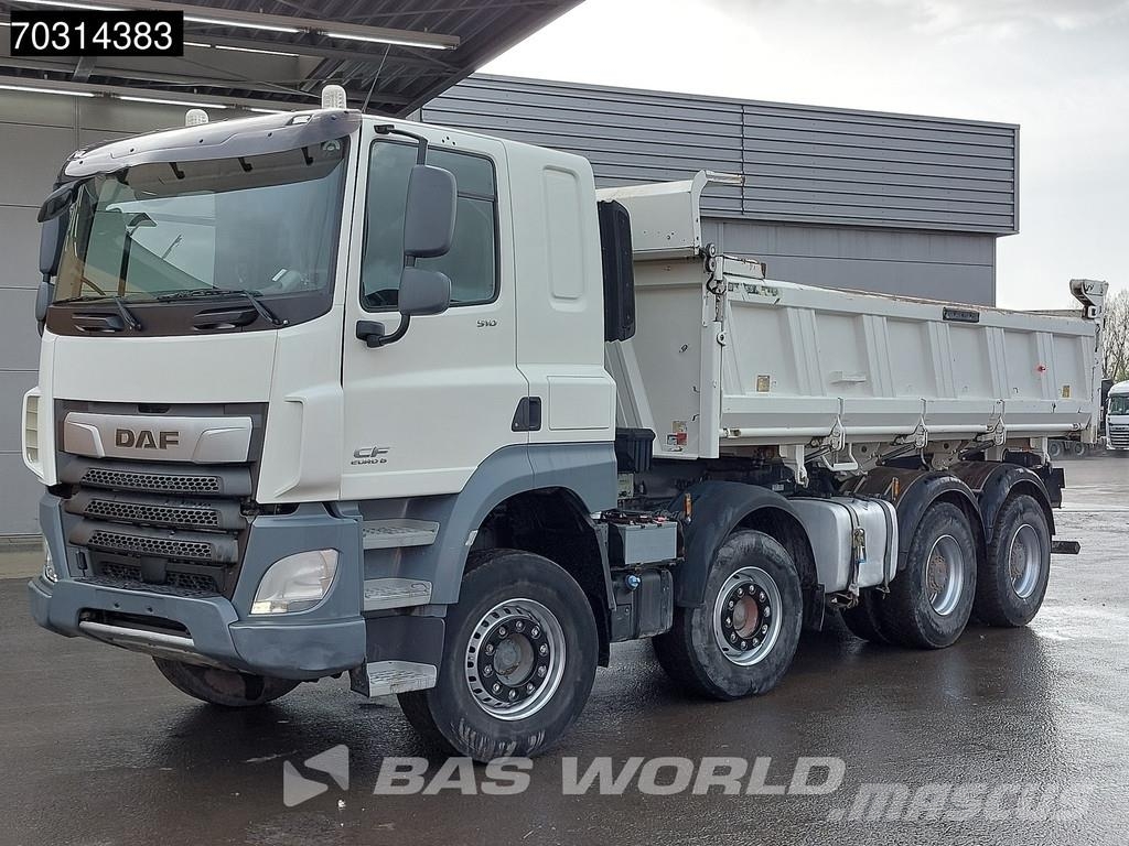 DAF CF 510 8X4 12m3 Meiller 2-way tipper Steel suspens Самоскиди