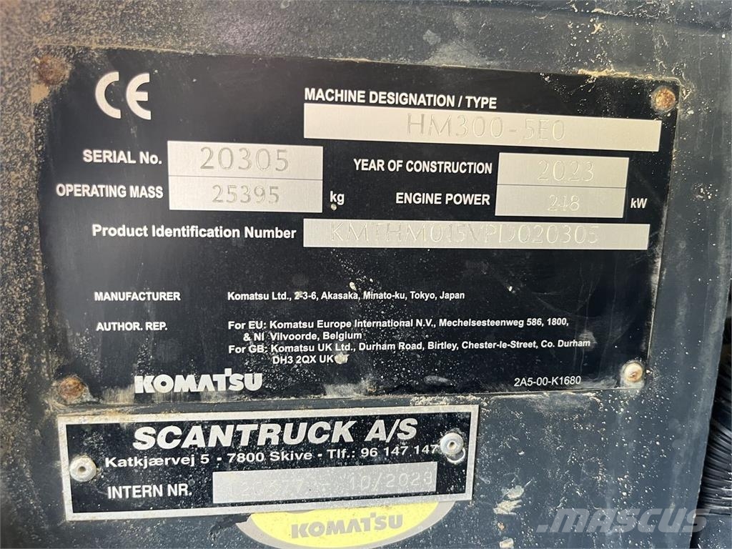 Komatsu HM300-5EO عربات نقل قلابة للمواقع