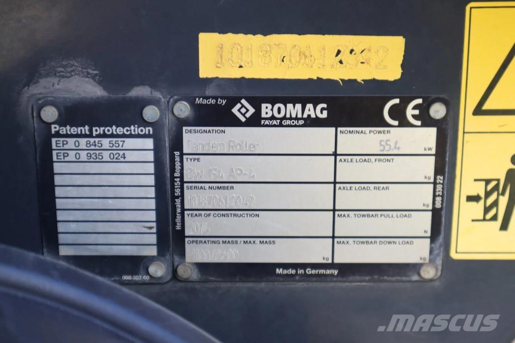Bomag BW 154 AP-4 | ASPHALT CUTTER | DOUBLE DRUM Other rollers