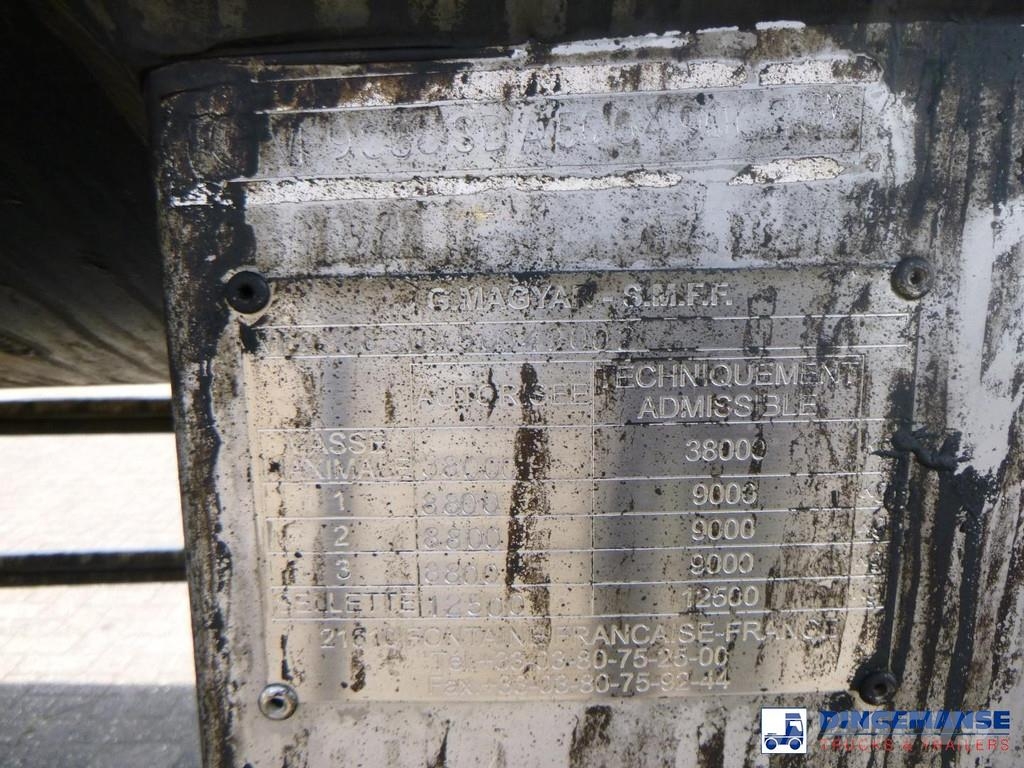 Magyar Bitumen tank inox 33.2 m3 / 1 comp Semi remorque citerne