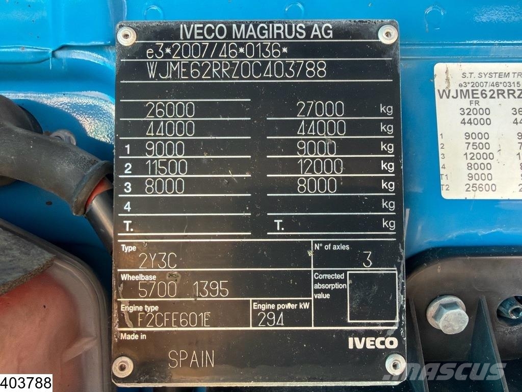 Iveco Stralis 400 CNG 8X2, EURO 6, CNG, CIFA 9m3, Electr Concrete trucks
