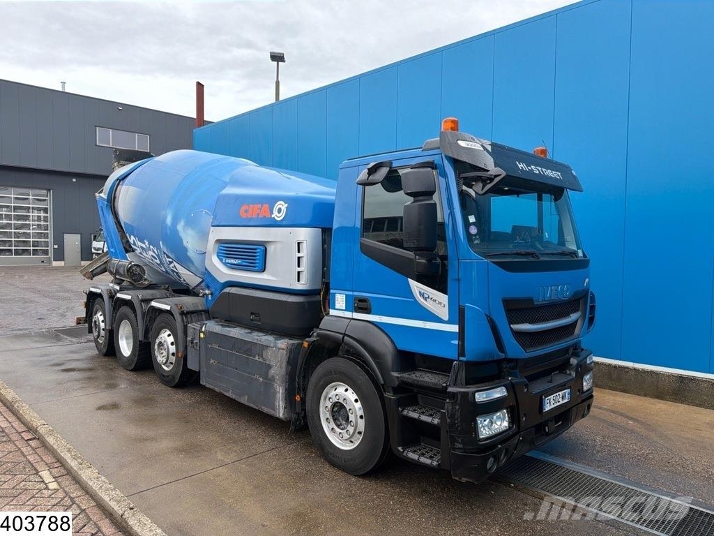 Iveco Stralis 400 CNG 8X2, EURO 6, CNG, CIFA 9m3, Electr Concrete trucks