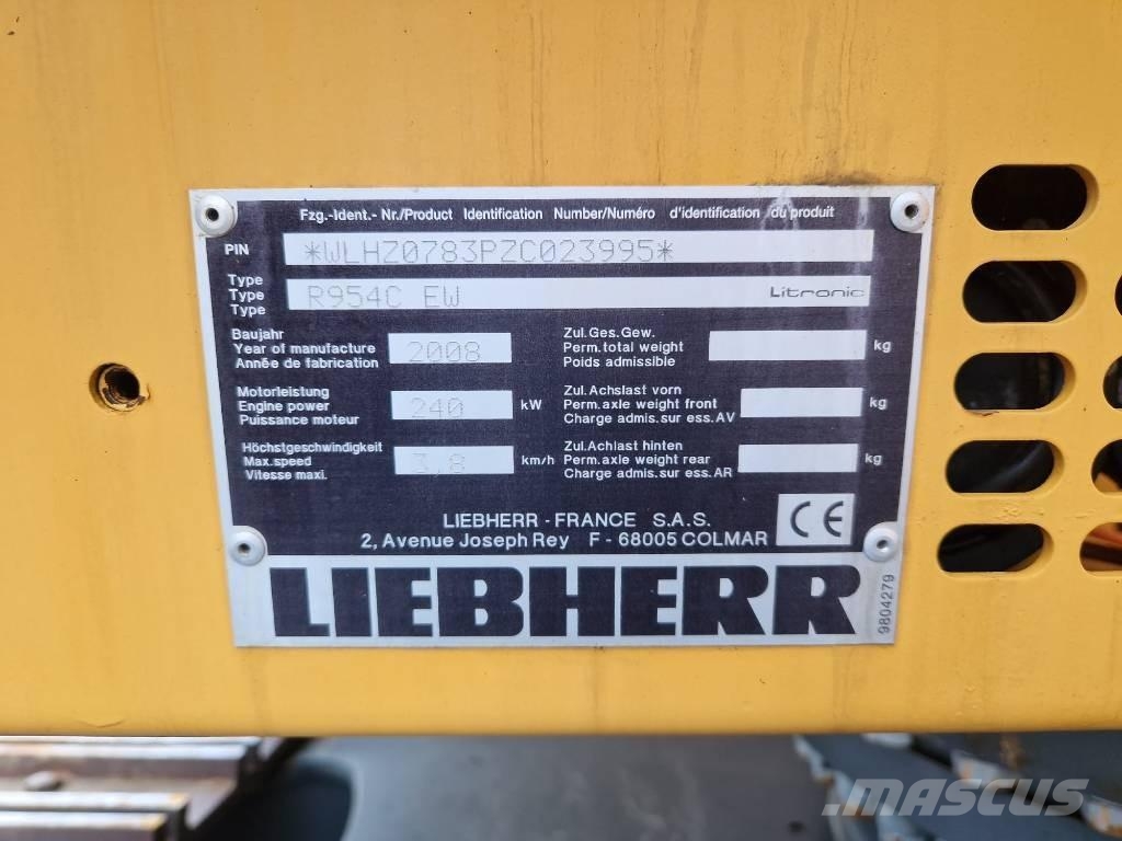 Liebherr R954C EW 工业挖掘机