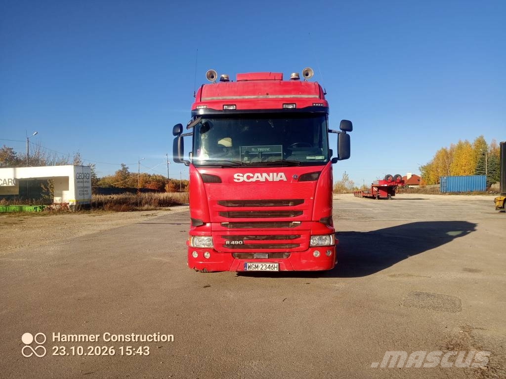 Scania R 490 6x2 pusher 657000km 中古トラクターヘッド | トレーラーヘッド