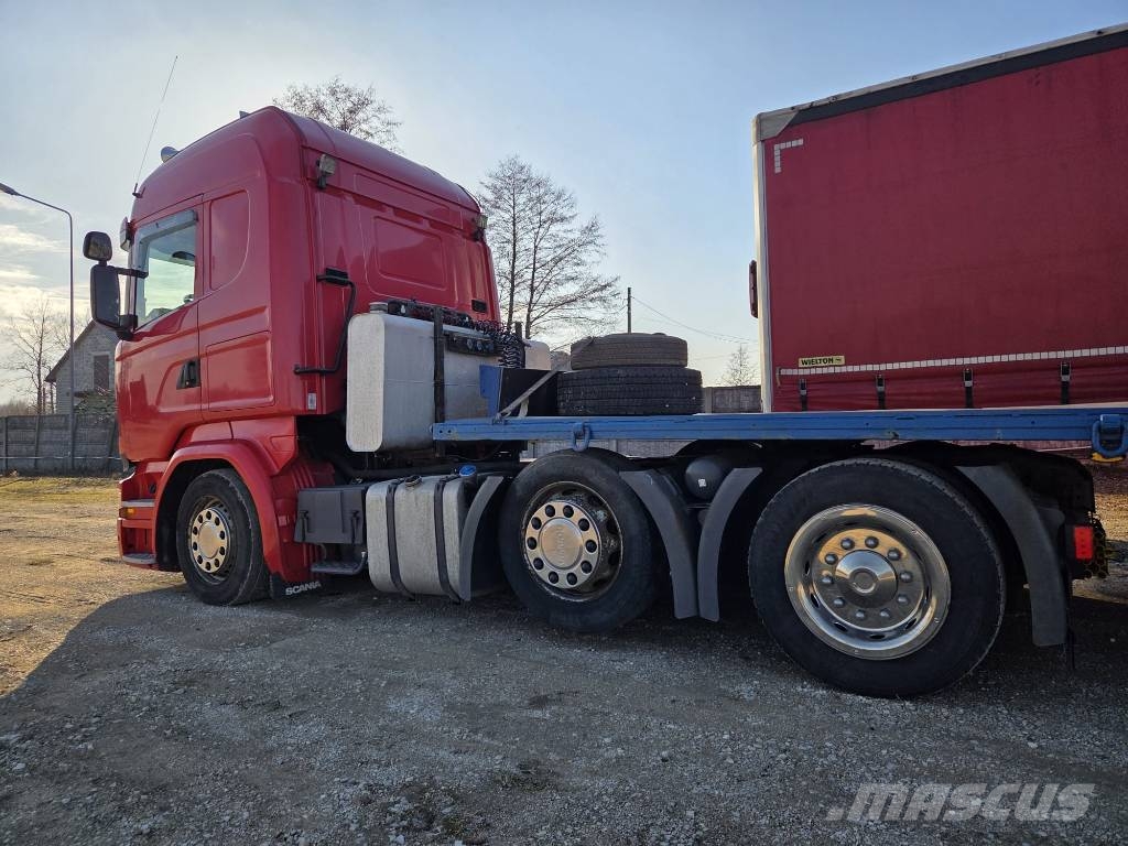 Scania R 490 6x2 pusher 657000km mega low deck Tractores (camiões)